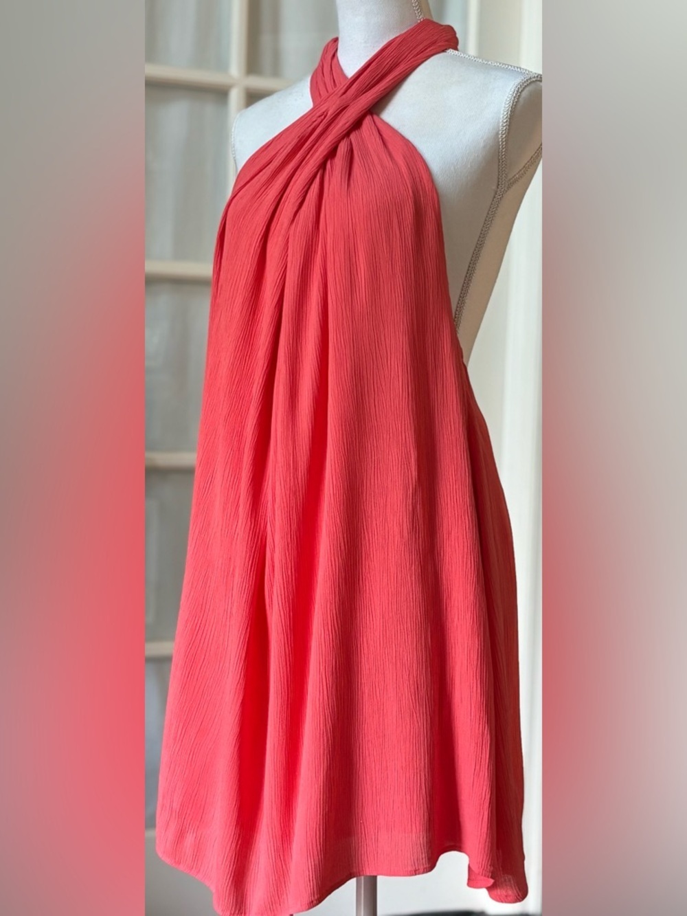 O’Neill NWT Coral Convertible Halter Mini Dress | Multi-Way Wear | Size M - Picture 2 of 13